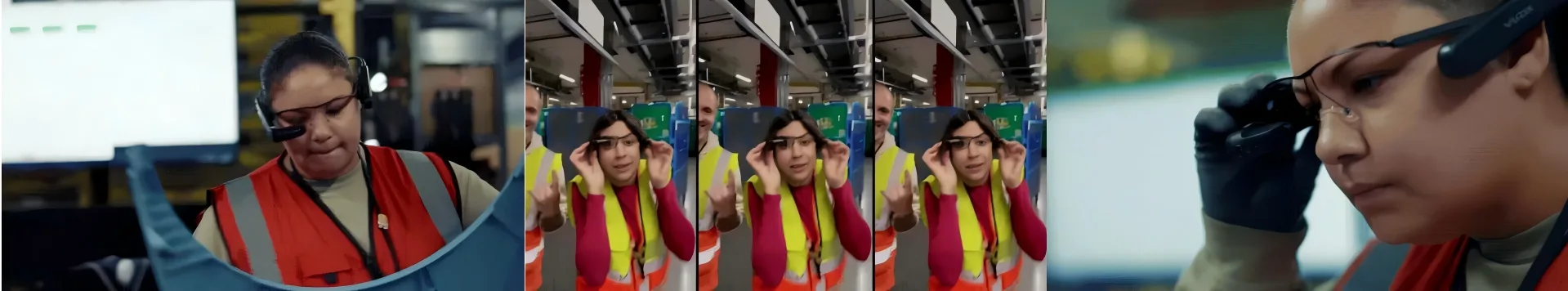 电商巨头亚马逊在其最新招聘视频中，多次展示了其可靠性维护工程师团队使用安宝特Vuzix M400智能眼镜进行高效作业的场景